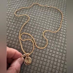 Trifari Seahorse and Crystal Necklace